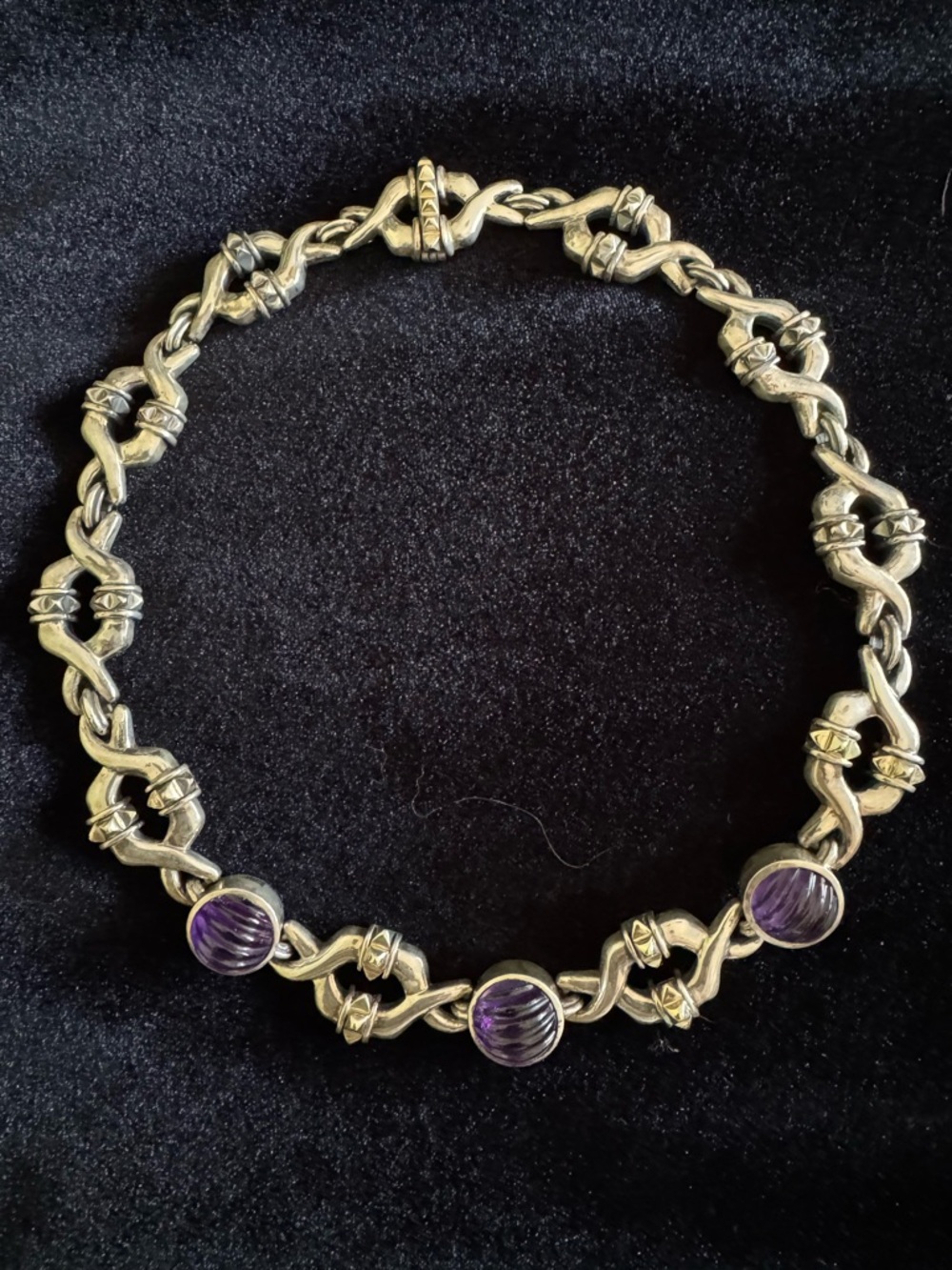 Vintage RARE Lagos Caviar Necklace